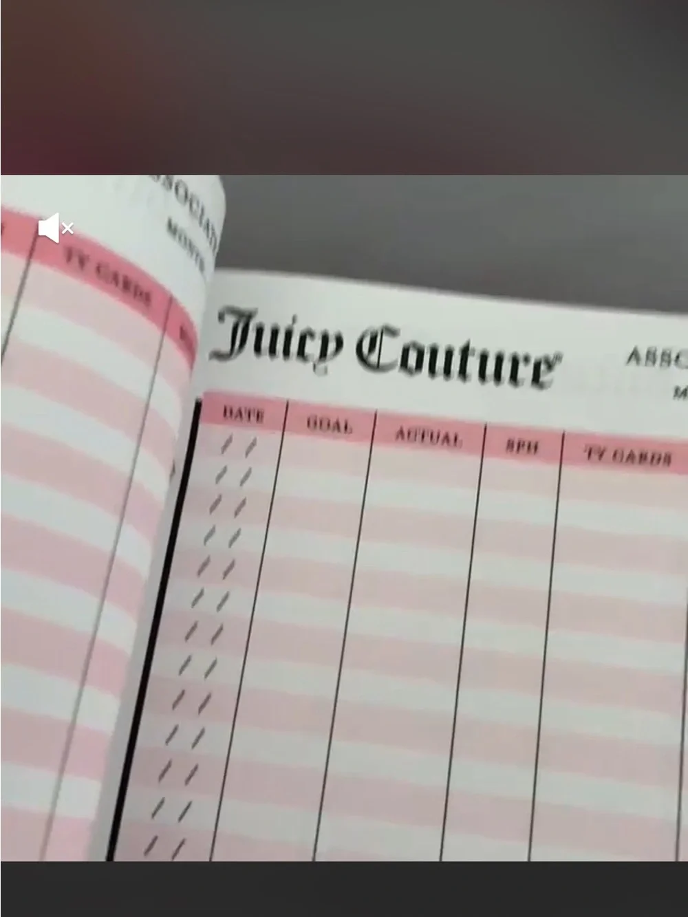 Juicy Couture Hot Pink Binder For A Personal Shopper New! Pen not included